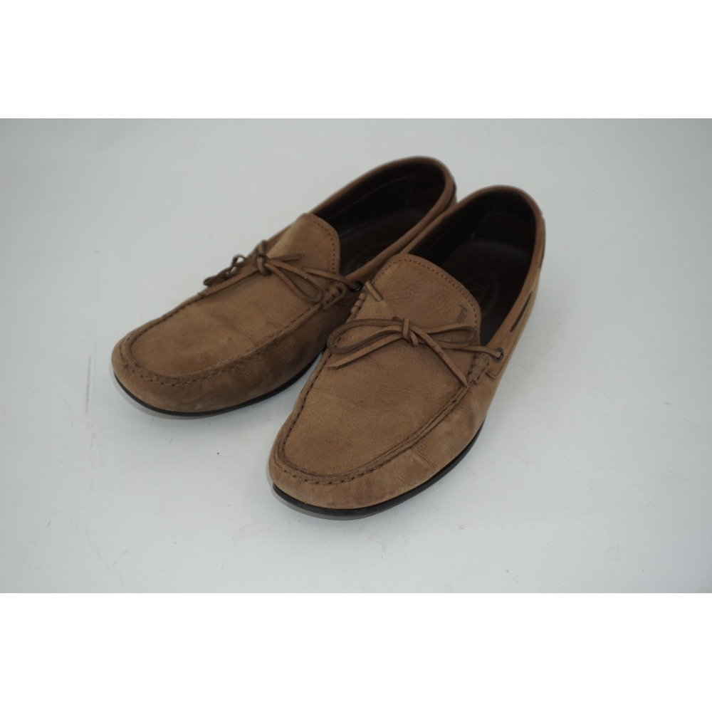 Tod's Gommino Loafers Moc Brown Leather Driving Shoes Made Italy Size 9 UK 10 US